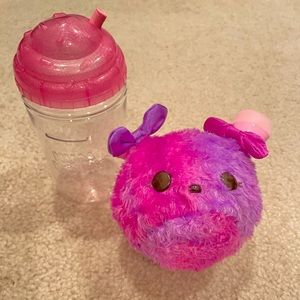 💜💗Scented plushie Nom nom with plastic bottle